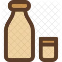 Milk Bottle Glass Icon