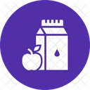 Milk Apple Nutrition Icon
