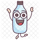 Milk Bottle Beverage Milk Container Icône