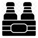 Milk Bottles Crate Icon