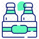 Milk Bottles Crate Icon