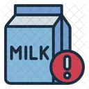 Milk Box Food Warning Icon