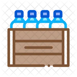 Milk Box Bottles  Icon