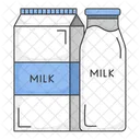 Milk Carton And Milk Bottle Milk Carton Milk Bottle Icon