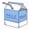 Milk Carton With Straw Milk Carton Straw Icon