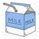 Milk Carton With Straw Milk Carton Straw Icon