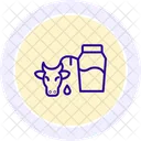 Milk From Organic Cow Milk Organic Icon