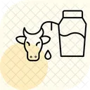 Milk From Organic Cow Milk Organic Icon