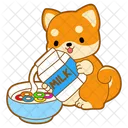 Milk Cereal Breakfast Icon