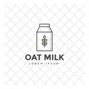 Oat Milk Milk Trademark Milk Insignia Icon
