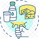 Milk or fermented milk products  Icon