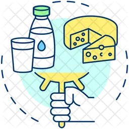 Milk or fermented milk products  Icon