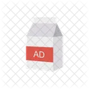 Milk Pack Ads Icon