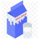 牛乳パック、牛乳パック容器、牛乳パック アイコン