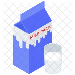Milk Pack Container  Icon