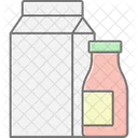 Milk Pack Lineal Color Icon Icon