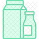 Milk Pack Duotone Line Icon Icon