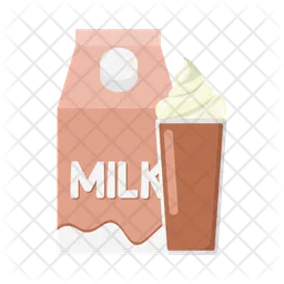 Milk-shake de chocolate  Ícone