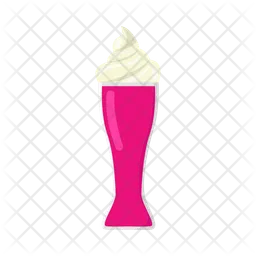 Milkshake de morango  Ícone