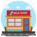 Milk Shop Dairy Point Dairy Shop Icon