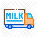Truck Milk Factory Icon
