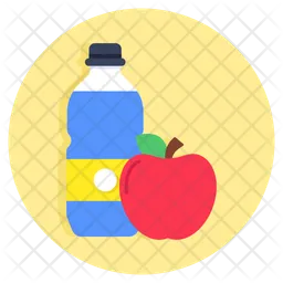 Milk with Apple  Icon