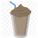 초콜릿 쉐이크 음료 우유 아이콘
