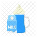 Milk-shake de mirtilo  Ícone