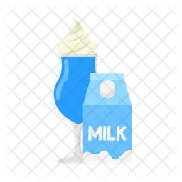 Milk-shake de mirtilo  Ícone