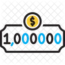 Millionen Scheck Vermogen Symbol