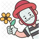 Mime Flower Give Icon