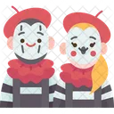 Mime Couple Parody Symbol