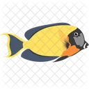 Mimic Lemon Peel Tang Sea Creature Animal Icon