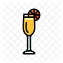 Mimosa Cocktail Glass Icon