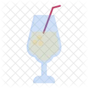 Summer Drink Whisky Milkshake Icon