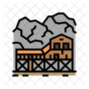 Carbon Mina Industria Icono