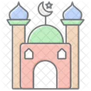Mosque Lineal Color Icon Icon