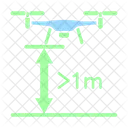 Drohne Flug Minimum Symbol