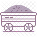 Mine Cart Trolley Coal 아이콘