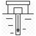 하우스 펌프 광업 기술 아이콘