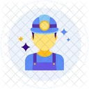 Miner Worker Engineer Icon