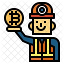 Miner Worker Man Icon