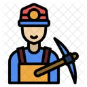 Miner Mining Worker Icon