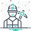 Miner Digger Mine Worker Icon