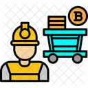 Mineracao Criptomoeda Bitcoin Icon