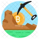 Mineracao De Bitcoin Mineracao De Criptomoedas Mineracao De Criptomoedas Ícone