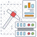 Exploracao De Dados Mineracao De Dados Extracao De Dados Ícone