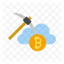 Mineracao Em Nuvem Mineracao Criptomoeda Ícone