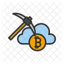 Mineracao Em Nuvem Mineracao Criptomoeda Ícone