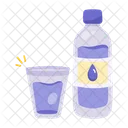 Aqua Bottle Mineral Water Water Bottle Icon
